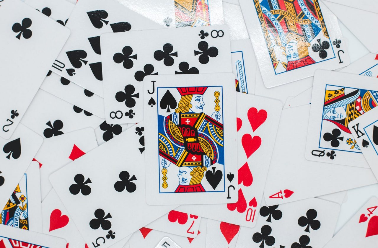 set of playing cards with jack illustration and numbers