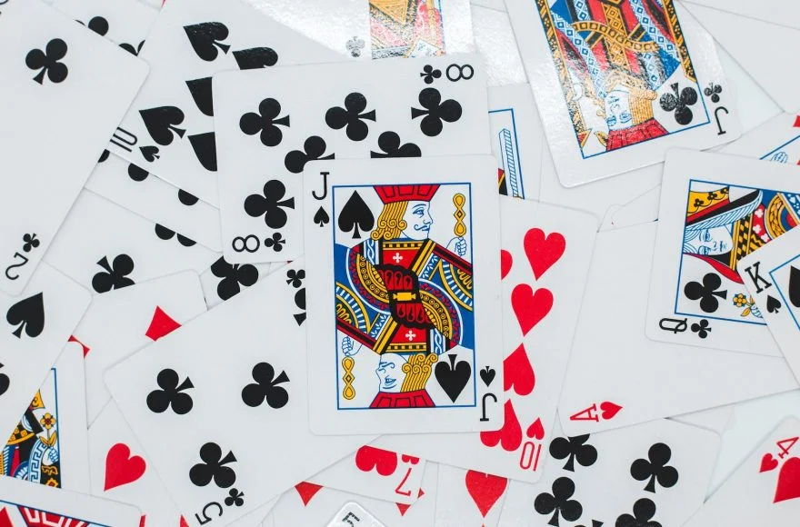 set of playing cards with jack illustration and numbers